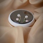 pendientes tulipanes perlas